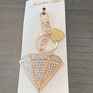 Jacqueline Kent Gold Diamond Purse Charm/Keychain